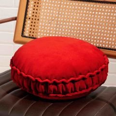 Makaron Yastık Dekoratif- Kırmızı