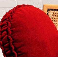Makaron Yastık Dekoratif- Kırmızı