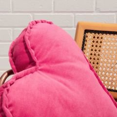 Pembe Kalp Yastık 2'li Set