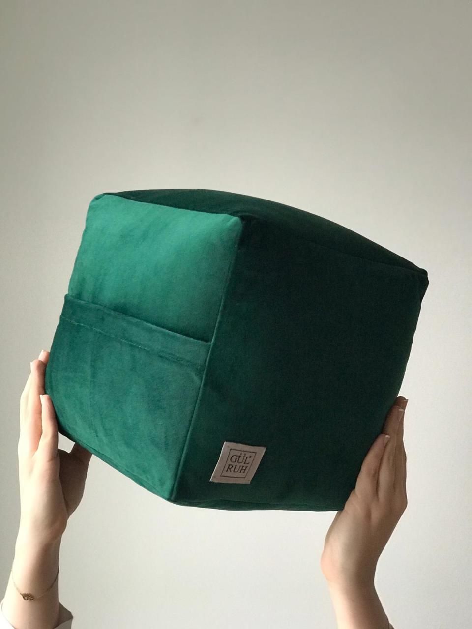 Organizer Küp Yastık Zümrüt