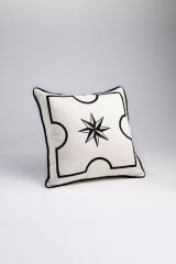 Dekoratif Quartz Keten Ekru Yastık