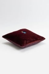 Boho Bear Nakışlı Yastık - Bordo