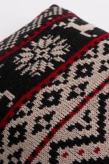 Triko Geyik Antrasit Yastık İç Yastık Dahil - Antrasit