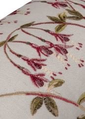 Fuchsia  İç Dolgulu Dekoratif Yastık - Krem